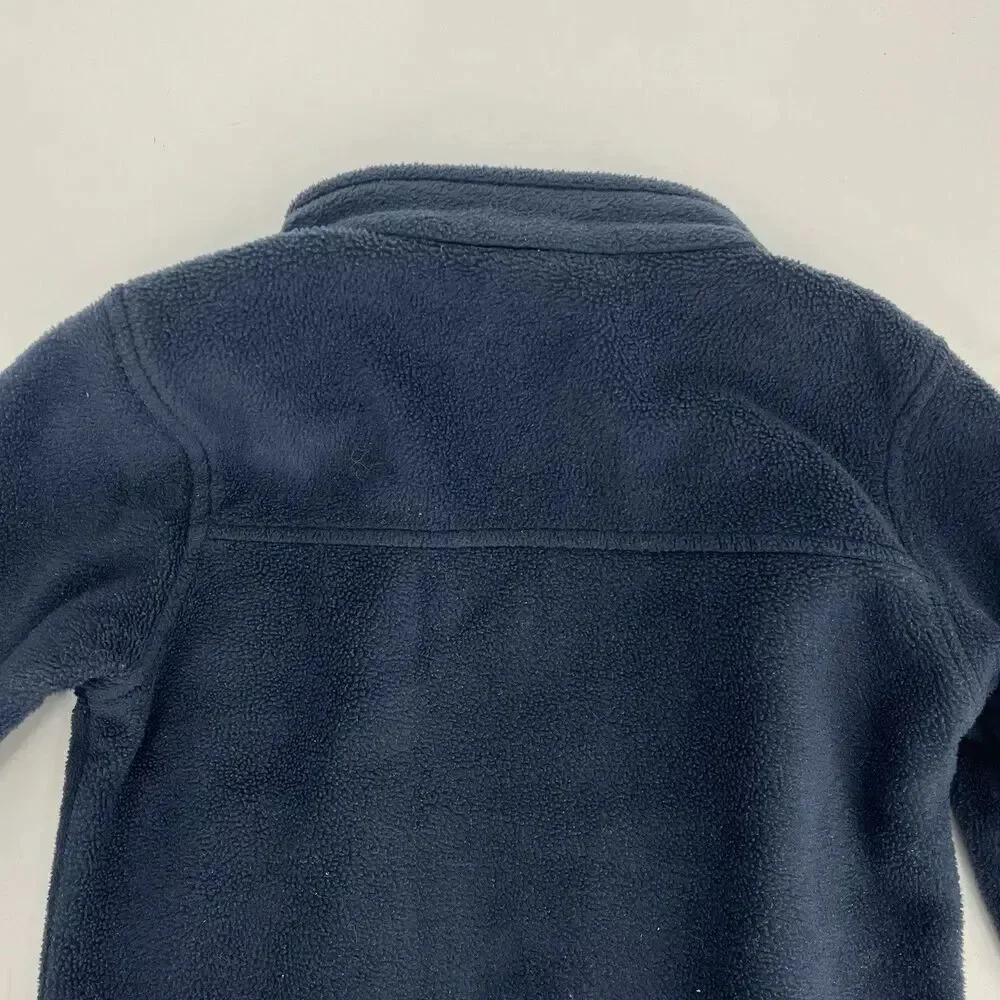 Columbia Kids Toddler Jacket Size 3T Navy Zip Up Fleece Unisex Fall Winter Layer